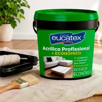 Tinta Acrilica Para Paredes Branca Antimofo Eucatex 3,6l