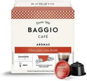 Baggio Café Cápsulas De Café Aroma Chocolate Com Avelã Compatível Com Nespresso Contém 10 Cápsulas