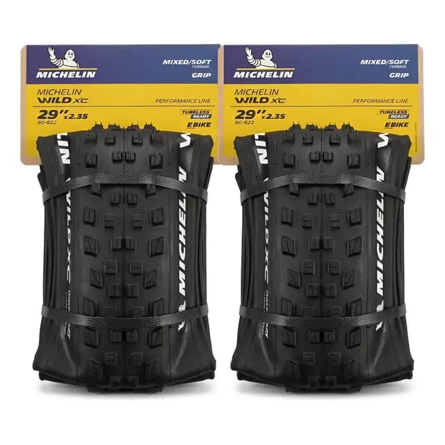 Par De Pneus Mtb Michelin Wild Xc Performance 29x2.35 Tbl