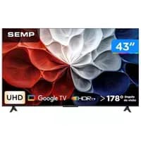 Smart TV 43" Semp 4K UHD LED 43S62 Google TV 2025