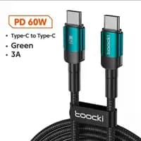 Toocki cabo de carregamento rápido UBS tipo C 60w 2 metros