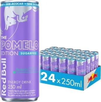 Red Bull Energético, Pomelo, Sem Açúcar, 250ml, 24 latas