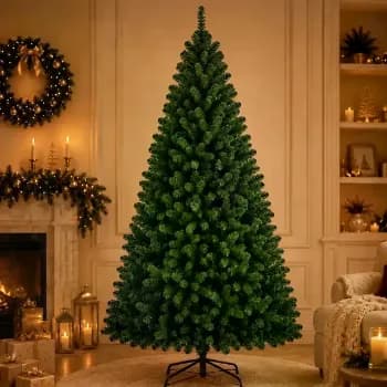 Árvore De Natal Grande 2,10 Metros Pinheiro Tradicional 1000