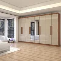 Guarda-Roupa Casal Odisseia 8 Portas 4 Gavetas com Espelho - Panorama Móveis