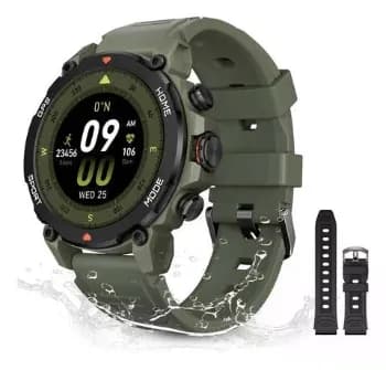 Relógio Smartwatch Aurafit G6 Com 5atm E Gps Verde Militar Verde Militar Sport Verde Militar/preto