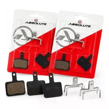 Kit 2 Pares de Pastilhas Absolute | 🛑 FREIA NA HORA | pra Shimano 💥 Segurança na descida custa pouco.