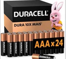 Duracell Pilhas Alcalinas AAA Palito Pack 24 Unidades