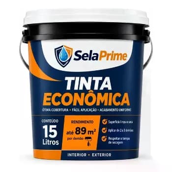 Tinta Acrílica Fosca 15l Interior Teto E Parede Anti Mofo Branco Fosco