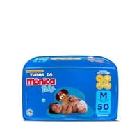 Fralda Turma da Mônica Baby Mega M 50 Unidades