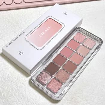Paleta de sombras gradiente de 12 cores, fosca, portátil