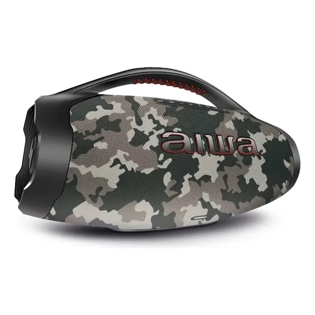 Caixa de Som Boombox Plus AIWA BBS-01-BG 200W Bluetooth 30H IP66 USB Cinza