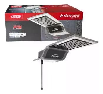 Chuveiro Eletrônico Fame Intense Black 7800w Preto/cromado Parede
