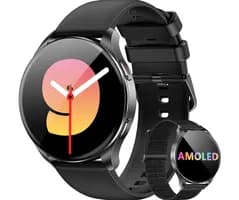 Blackview Smartwatch W40, Tela AMOLED 1.43" com Chamadas Bluetooth, 100+ Modos Esportivos, IP68 à Prova D'Água, Bateria 7 Dias, 2 Pulseiras,