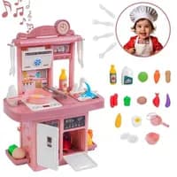 Kit Cozinha Infantil Solta Água e Som