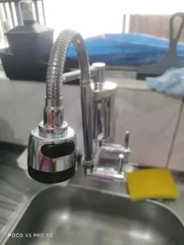 Torneira De Parede Com Filtro Para Cozinha Flexível Parede Prateado Parede