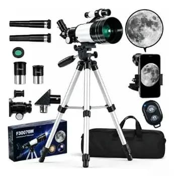 Telescópio Astronômico 70mm Com Tripé F300 70m F30070m Ultra