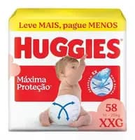 Fralda Huggies Máxima Proteção Tamanho XXG 58un