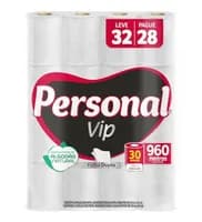 Papel Higiênico VIP Folha Dupla 32 Rolos - R$ 0,82/rolo