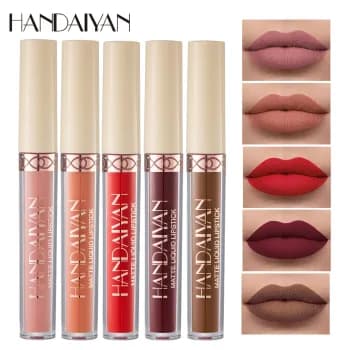 HANDAIYAN 12 Batom Líquido Fosco Colorido , Gloss Labial De Veludo À Prova D'água De Longa Duração kit batom matte batom batons baton matte batom lip 