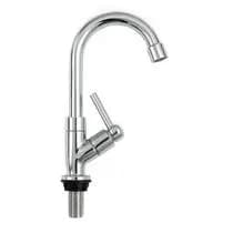 Torneira De Mesa ABS Branca Para Cozinha com Bica Alta E Acionamento 1/4 De Volta - Star produtos