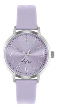 Relógio Life Realizações Feminino Couro Lilas Lilás