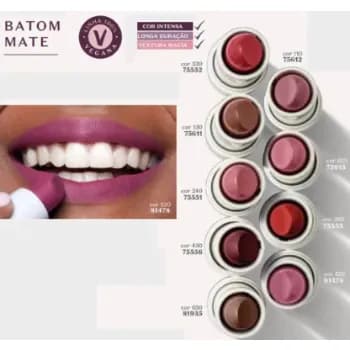 Batom matte Intense O Boticário 3,8g