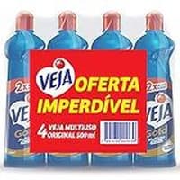 Kit com 4 Limpadores Veja Gold Multiuso Original 500ml