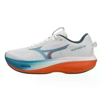Tênis Mizuno Running Wave Rider 30m Branco Azul Masculino