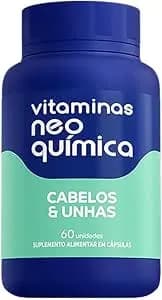 Suplemento Alimentar Cabelos E Unhas Vitaminas Neo Química 60 Cápsulas
