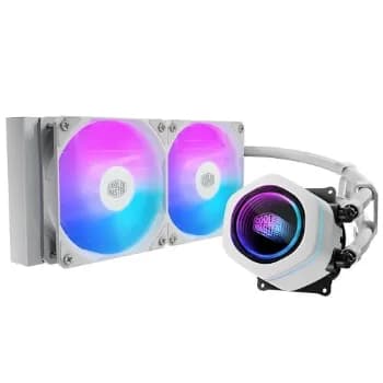 Water Cooler Cooler Master MasterLiquid Core Nex, ARGB, 240mm, Intel-AMD, Branco