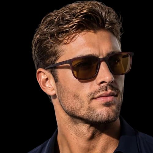 Óculos De Sol Quadrado Blade Original Masculino Tendência