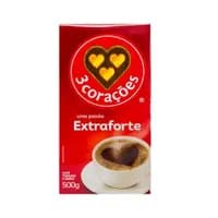 Café Torrado Moído Extra Forte 3 Corações 500g