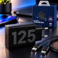 Carregador Turbo 125W USB-C com Cabo Incluso
