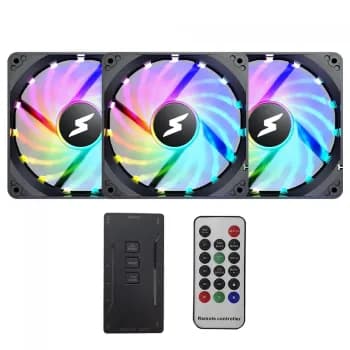 Kit Fan Com 3 Unidades SuperFrame Still, ARGB, 120mm, Com Controladora, Black