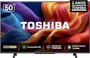 Toshiba Smart TV QLED FHD 50" Polegadas 50V45SS com Processador HG Inteligência Toshiba AI e Áudio Potente multicanal