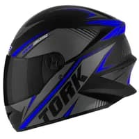 Capacete Fechado Tork R8 Azul Tam. 58 Vis. Fumê