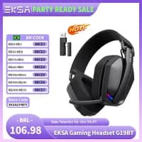 Fones EKSA G19BT Bluetooth 5.4 35H Reprodução