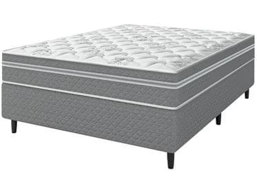 Cama Box (Box + Colchão) Casal Umaflex - de Molas Ensacadas 46cm de Altura Beta