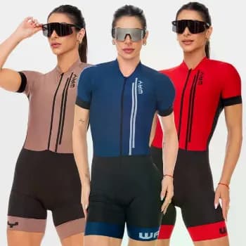 Macaquinho De Ciclismo Feminino Macacao Com Forro De Gel Way!!️