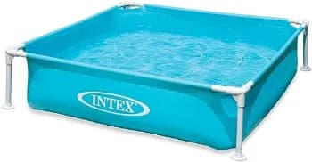 Piscina Infantil De Armação Metal - Azul 342l - Quadrada