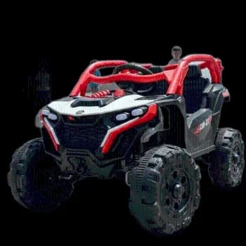 Carro Elétrico Infantil De Controle Remoto Quadriciclo Utv Cor Vermelho