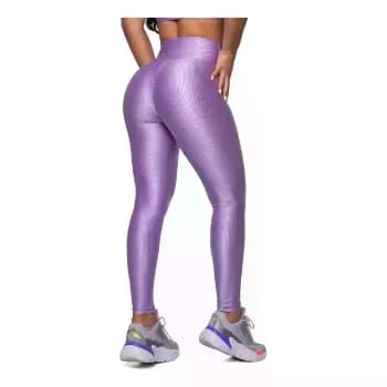 Legging Fitness Malha Trilobal Canelada Feminina Academia