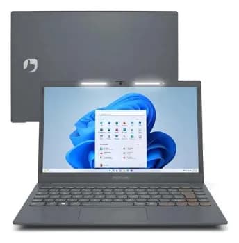 Notebook Positivo Vision C14 Lumina Bar Celeron 8gb Ram 128gb Emmc Windows 11 Tela 14" Polegadas Hd Antirreflexo Tecla Link – Cinza