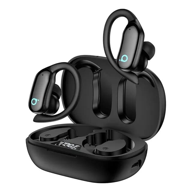Fone De Ouvido Sem Fio Bluetooth Ipx7 Impermeável Com Gancho, Com Microfone Enc Cancelamento De Agua Com Gancho Para Academia E Corrida