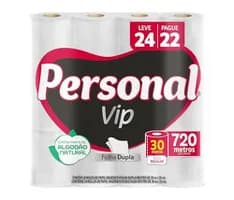Papel Higiênico Folha Dupla Branco 24un