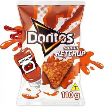 Doritos Salgadinho de Tortilha de Milho Sabor Ketchup 110g