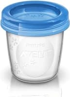 Copos Para Armazenamento De Leite Materno Philips Avent 10 Peças Transparente 180 Ml