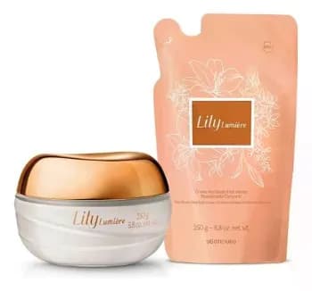 Kit Lily Lumière: Creme Hidratante Corporal 250g+ Refil 250g