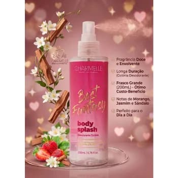 Body Splash Feminino Best Fantasy Charmelle 200ml