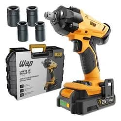 WAP K21 CH02 Chave de Impacto 21V Bateria Li-Ion Potente e Compacta Bivolt 2300 RPM